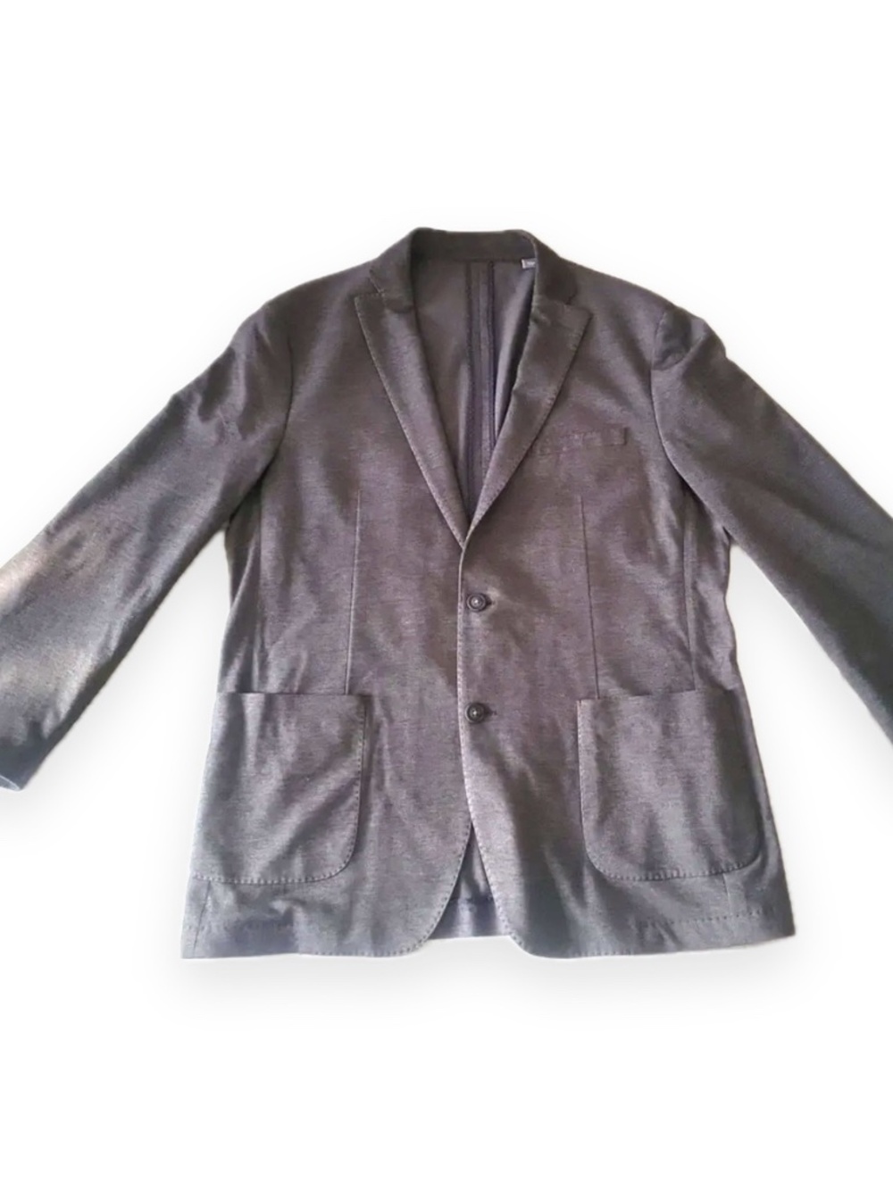 Michael Kors Mens Gray Textured Sport Coat Blazer Two Button